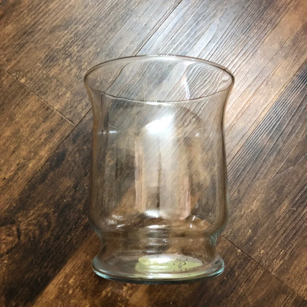 Colony Craft 6” Glass Hurricane Vase Candle Holder Clear Crystal Centerpiece NEW - Picture 3 of 8